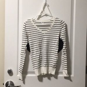 Black and white striped sweater